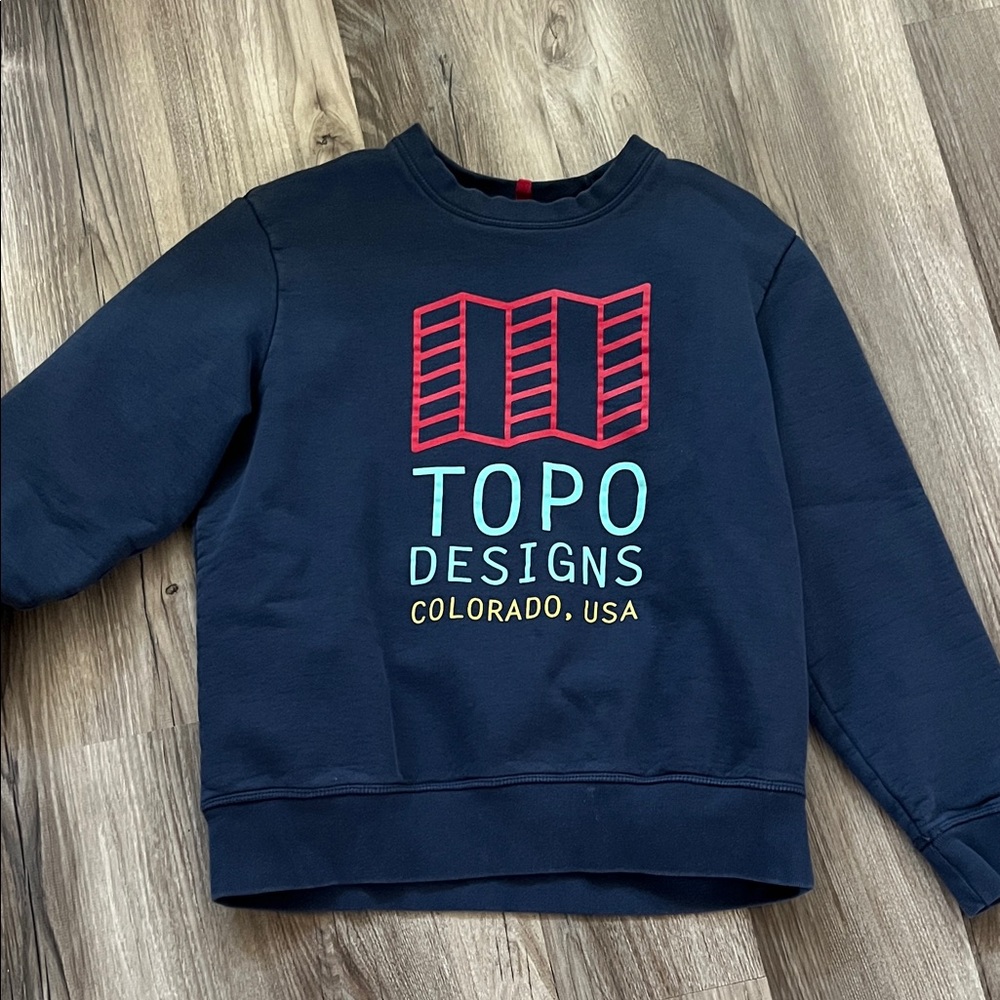 Topo Designs Men's Dark Blue Crewneck Sweater